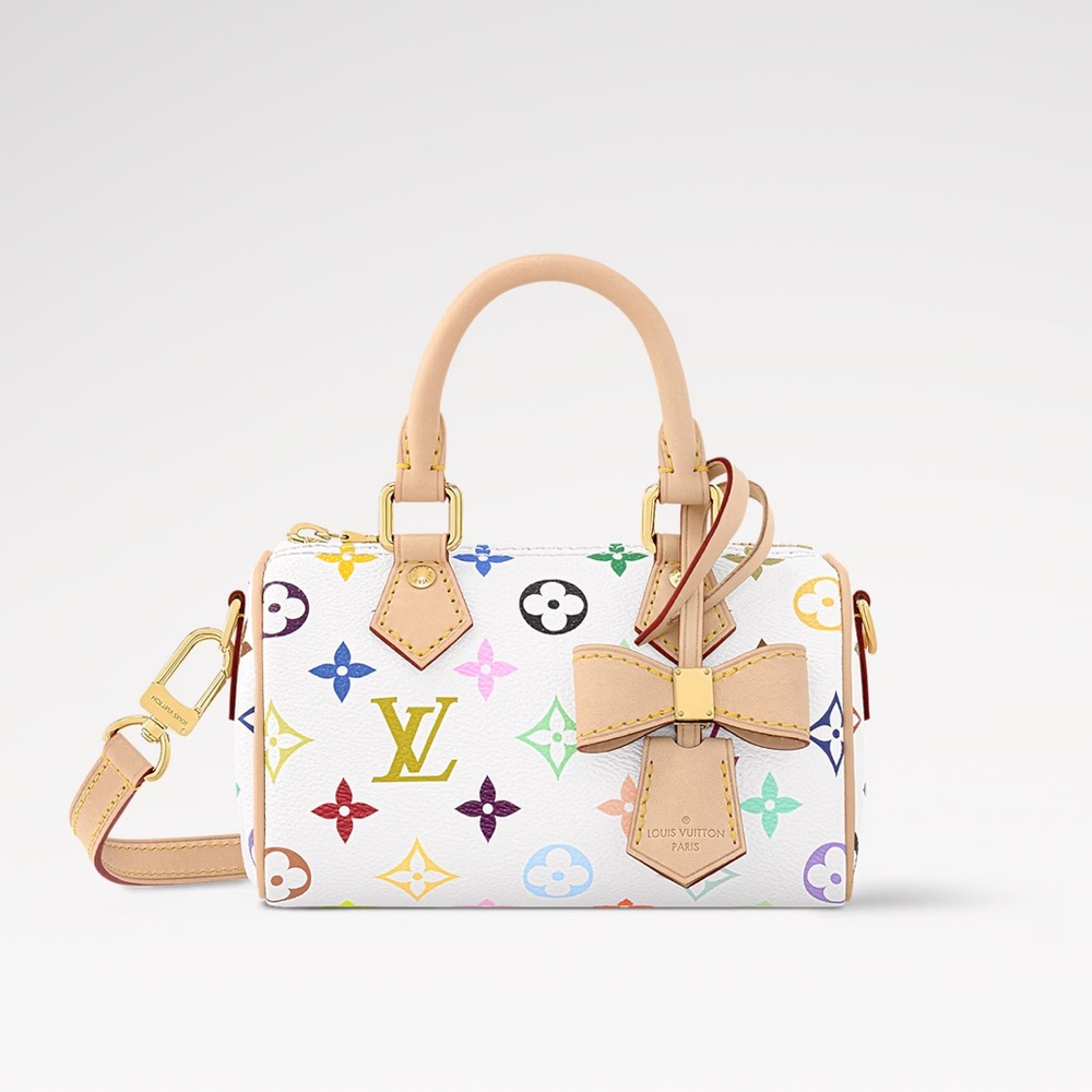 Louis Vuitton White Mini Bag with Iconic Monogram - Picture 4 of 12